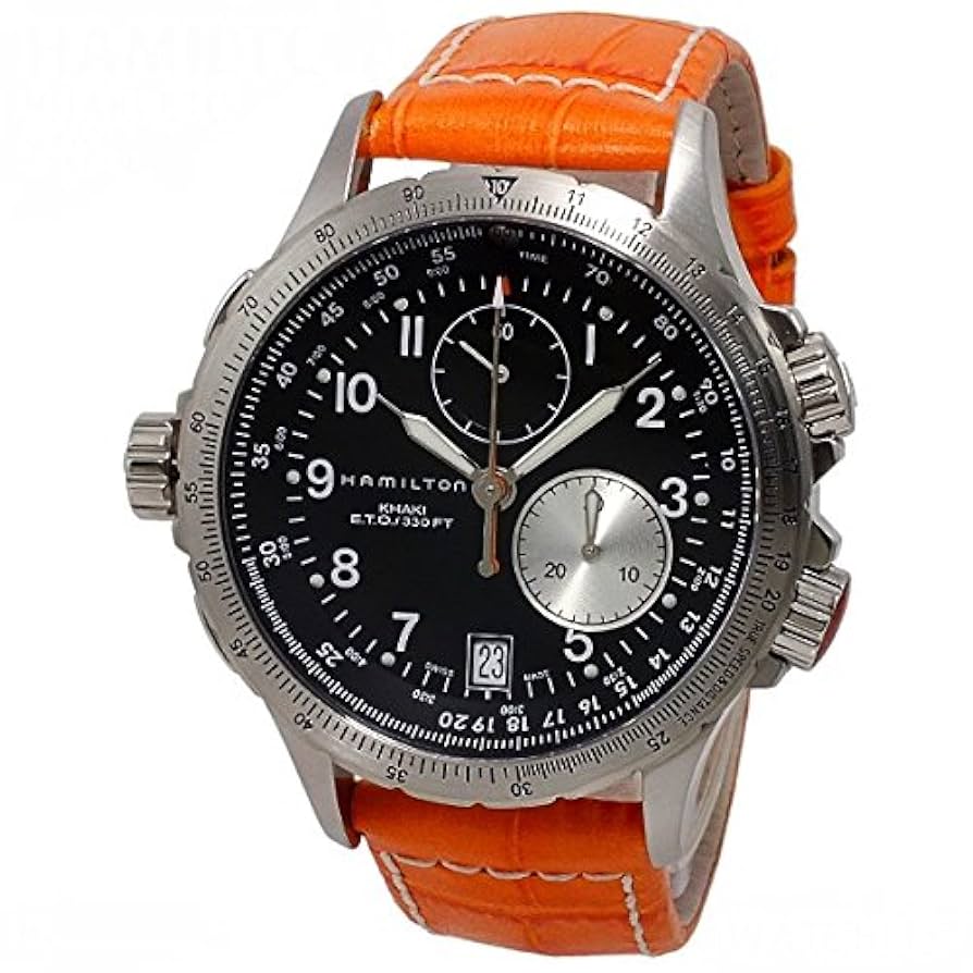 Amazon.co.jp: HAMILTON Khaki E.T.O. Chronograph 10気圧防水